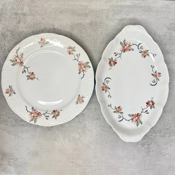 ARPO retro virágos porcelán tálaló szett