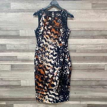 Et Vous fekete foltmintás női ruha 40