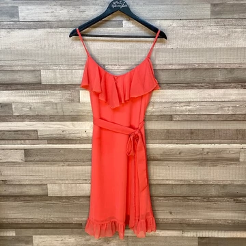 Dorothy Perkins korall piros nyári ruha 42