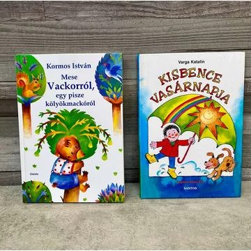 Kormos István: Mese Vackorról, egy pisze kölyökmackóról; Varga Katalin: Kisbence vasárnapja mesekönyv csomag