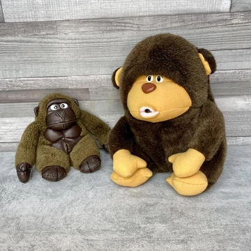 Retro majom plüss szett