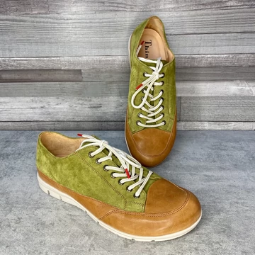 Think! barna-zöld bőr férfi cipő 43