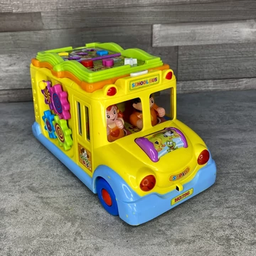 Huile Toys Music School Bus zenélő, foglalkoztató iskolabusz játék