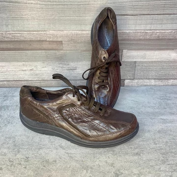 Medicus gördülő talpú barna bőr cipő 7 1/2