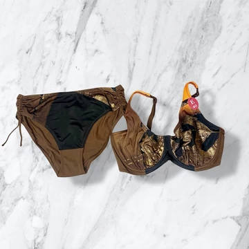 Lisca Egipt barna-narancs merevítős bikini 40/E Lisca Egipt barna-narancs merevítős bikini 40/E