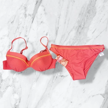 Lisca Sweet Summer korall-pink push-up bikini 38/B