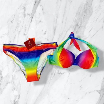 Lisca Saint Tropez szivárvány színű bikini 38/B