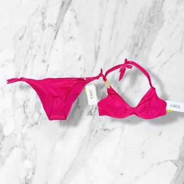 Lisca Okinawa nyakbakötős pink bikini 38/C