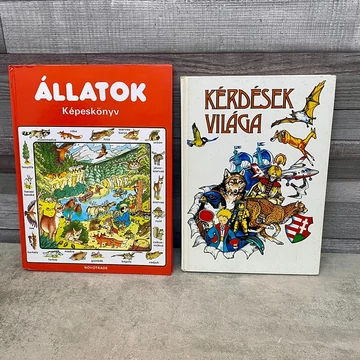 Novotrade: Állatok képeskönyve; Kérdések világa retro könyvcsomag