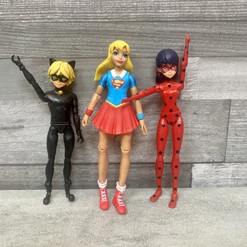 Supergirl, Miracoulus, Feketemacska lány játék figurák