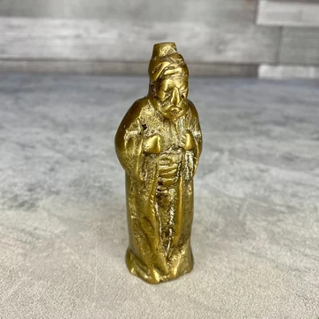 Ázsiai idős úr réz szobor