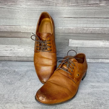 Lasocki barna bőr férfi cipő 42