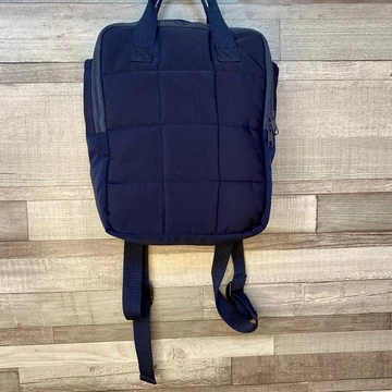 Zara sötétkék steppelt hátizsák