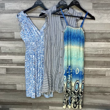 Kék női nyári ruha szett S