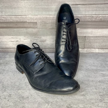 Lasocki fekete bőr elegáns férfi cipő 42