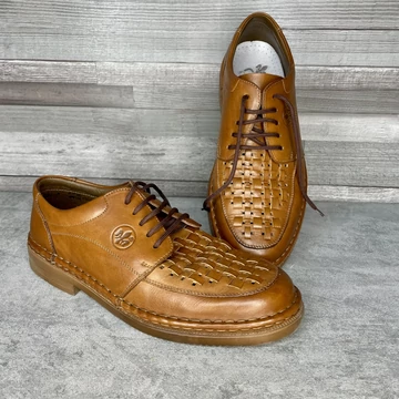 Rieker barna bőr férfi cipő 42