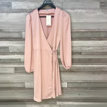 Orsay púderrózsaszín selymes, átlapolós alkalmi ruha 34