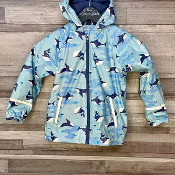 Lupilu kék bálnás softshell kabát 110/116