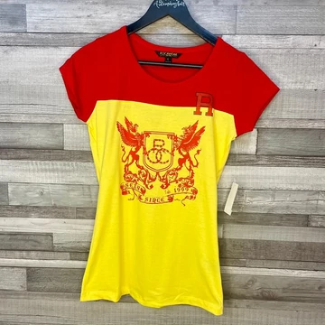 Rocawear piros-sárga női póló L