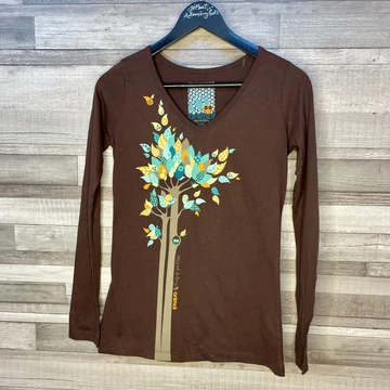 Animal barna őszi mintás hosszú ujjú póló M Animal barna őszi mintás hosszú ujjú póló M