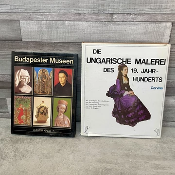 Corvina Kiadó: Budapest Museen; Die Ungarische Malerei des 19. Jahrhundertes német nyelvű művészeti könyvcsomag