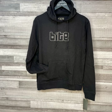 Bite fekete kapucnis női pulóver több méretben