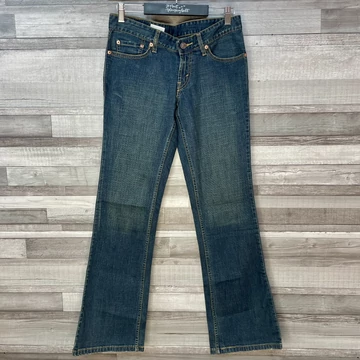 Levis sötét koptatott replika low rise tight flare farmernadrág W 26 L 33