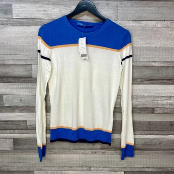 French Connection kék-fehér Marshmallow combo csíkos vékony női pulóver több méretben