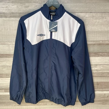 Umbro sötétkék-fehér unisex dzseki több méretben