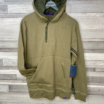 Skhuaban khakizöld kapucnis gyerek pulóver 146-158