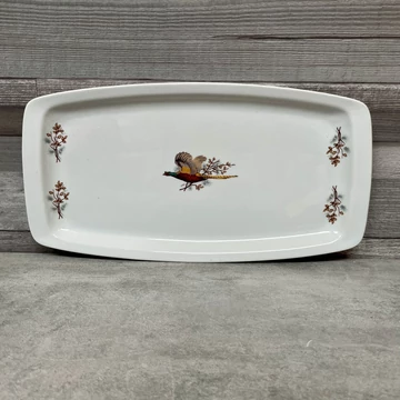 Alföldi fácános porcelán kínáló tál