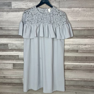 H&amp;amp;M szürke lenge elegáns ruha 42