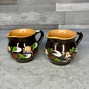 Sárospataki kézzel festett kerámia kis kancsók