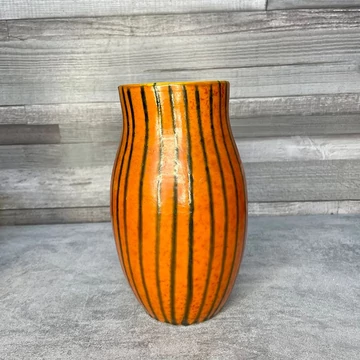 Tófej retro csíkos kerámia váza Tófej retro csíkos kerámia váza