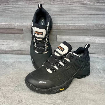 Bennon Regi-Tex vibram férfi fekete rövid szárú túracipő 42