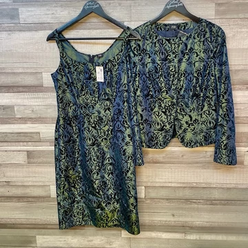 IPURI kékes-fekete alkalmi ruha szett 38