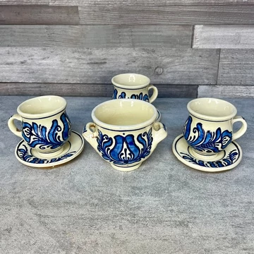 Korondi kék kávés szett