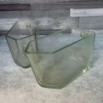 Régi konyhai üveg fűszerestartó vintage szett