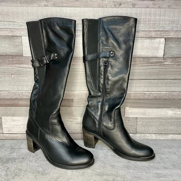 Vera Gomma Italy fekete bőr csizma 38 Vera Gomma Italy fekete bőr csizma 38