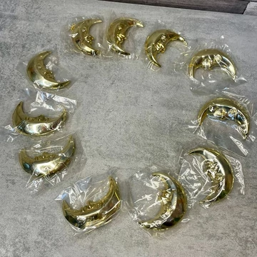 Retro arany hold karácsonyfa dísz szett Retro arany hold karácsonyfa dísz szett