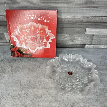 Walther-Glass karácsonyi mintás tálaló