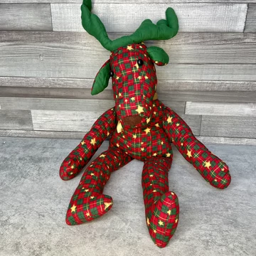 Karácsonyi kézműves szarvas figura