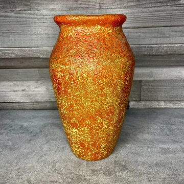 Retro régi rücskös felületű mázas Tófej váza Retro régi rücskös felületű mázas Tófej váza