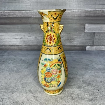 Kínai mintás füles porcelán váza Kínai mintás füles porcelán váza