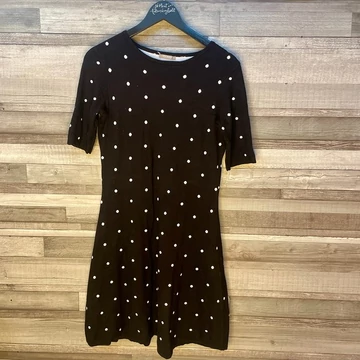 Orsay fekete-fehér pöttyös vastag ruha 40