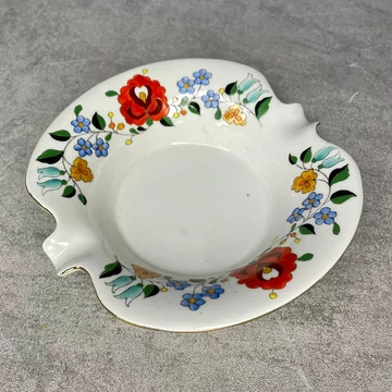 Aquincum Budapest Kalocsay mintás aranyozott szélű hamutál