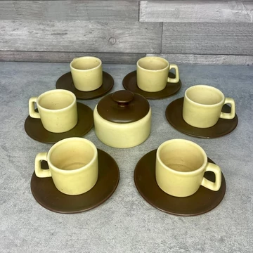 Gránit kerámia kávés készlet