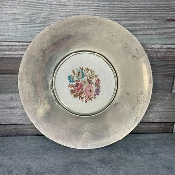 Farbenware Limoges ezüstözött falitányér