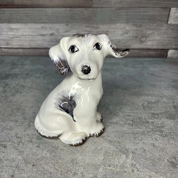 Kerámia kutya dísz