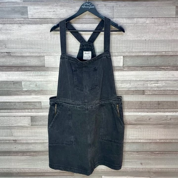 Denim Co. sötétszürke kantáros farmerszoknya 48